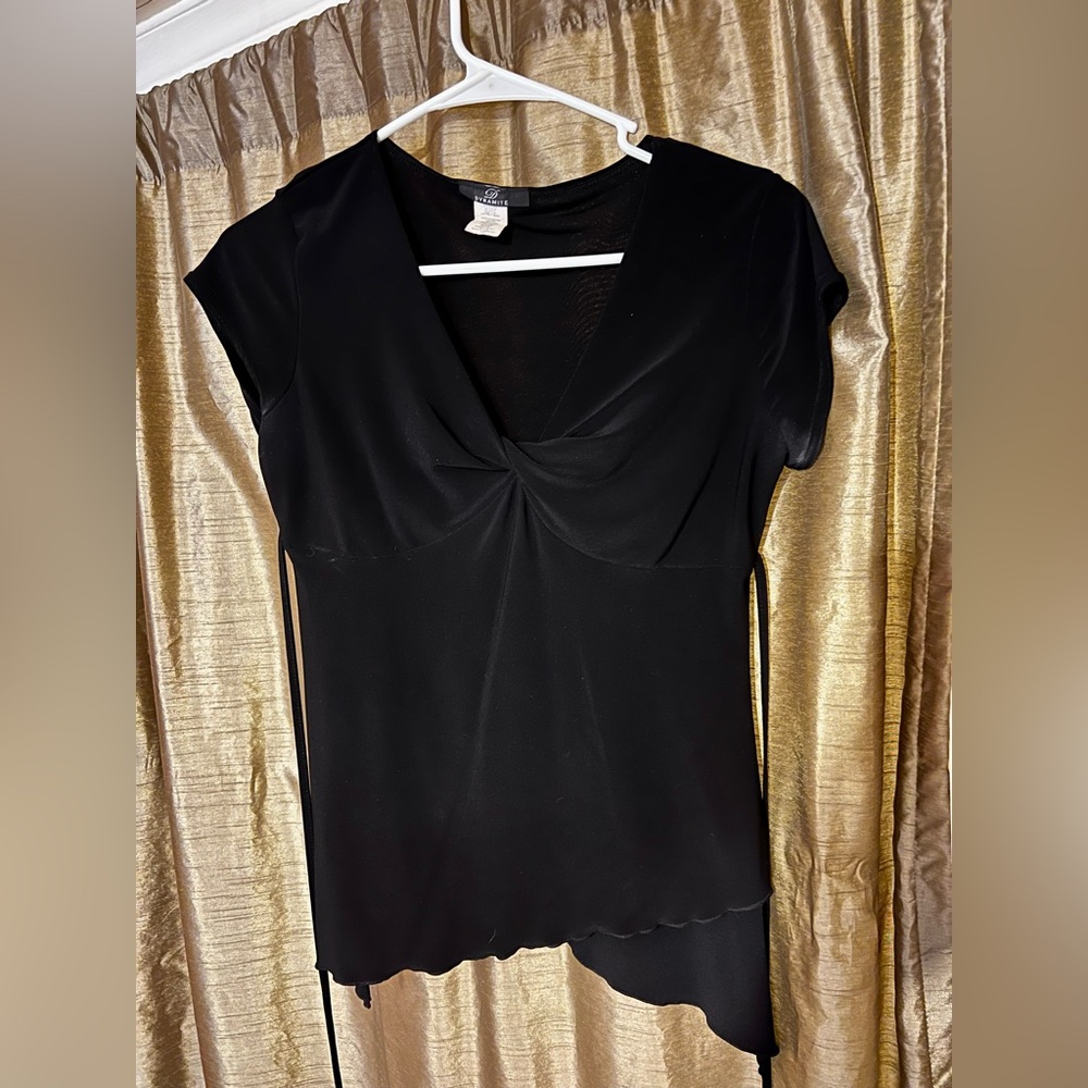 Black dressy tunic top